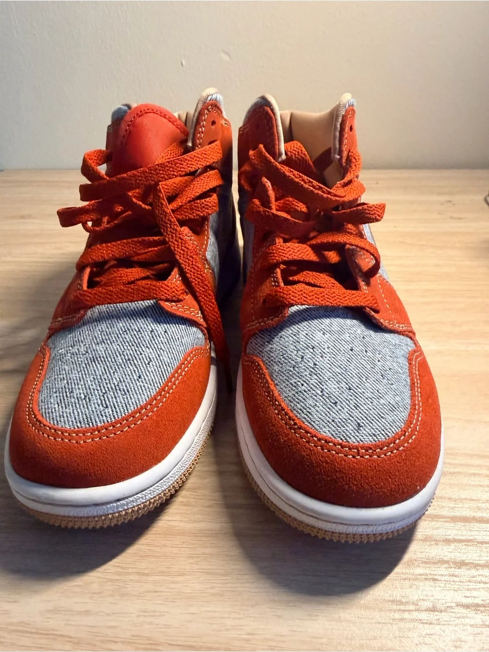 Nike Air Jordan 1 High Top - Orange, Light Blue, Tan